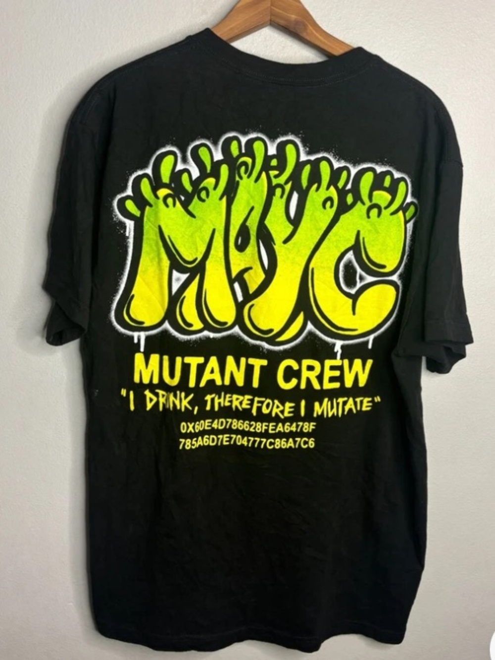 Mutant Crew Short Sleeve Graphic Tee - Black/Green
